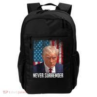 Trump Mug Shot Donald Trump Mug Shot Never Surrender Backpack thumb 0