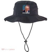 Trump Mug Shot Donald Trump Mug Shot Never Surrender Bucket Hat thumb 0
