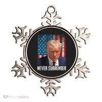 Trump Mug Shot Donald Trump Mug Shot Never Surrender Ornament thumb 0
