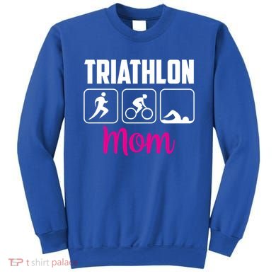 Triathlon Mom Sports Triathlons Triathlete Mother Mommy Mama Gift Sweatshirt