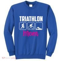 Triathlon Mom Sports Triathlons Triathlete Mother Mommy Mama Gift Sweatshirt thumb 0