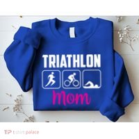 Triathlon Mom Sports Triathlons Triathlete Mother Mommy Mama Gift Sweatshirt thumb 2