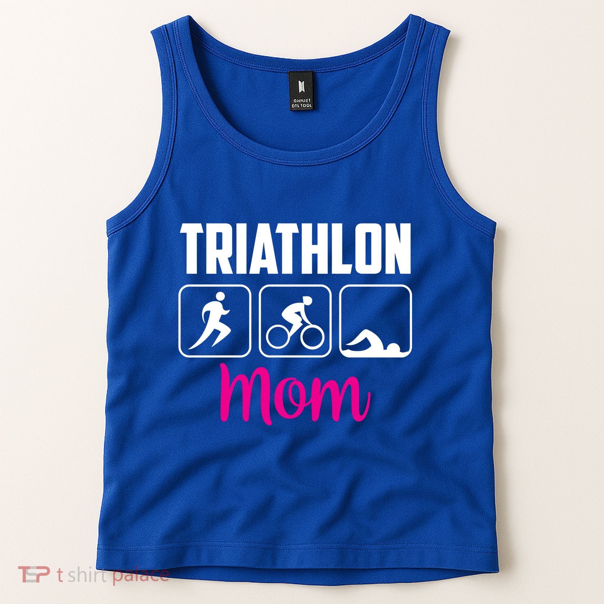 Triathlon Mom Sports Triathlons Triathlete Mother Mommy Mama Gift Tank Top