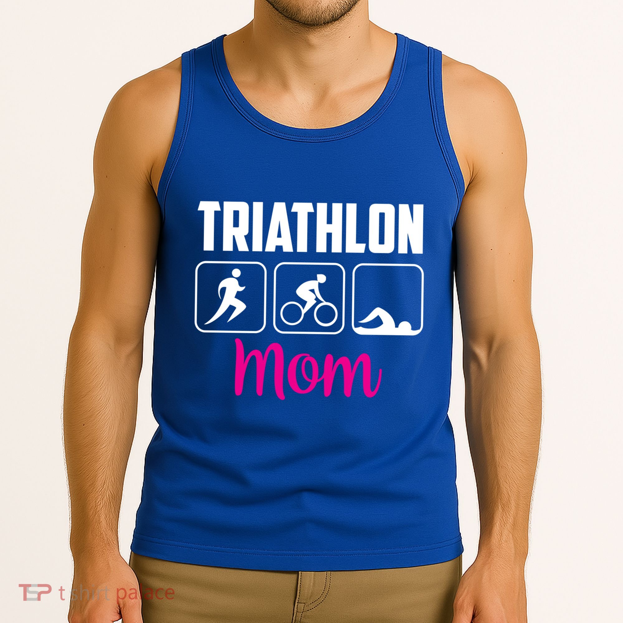 Triathlon Mom Sports Triathlons Triathlete Mother Mommy Mama Gift Tank Top