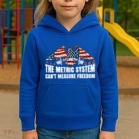 The Metric System CanT Measure Freedom Kids Hoodie thumb 3