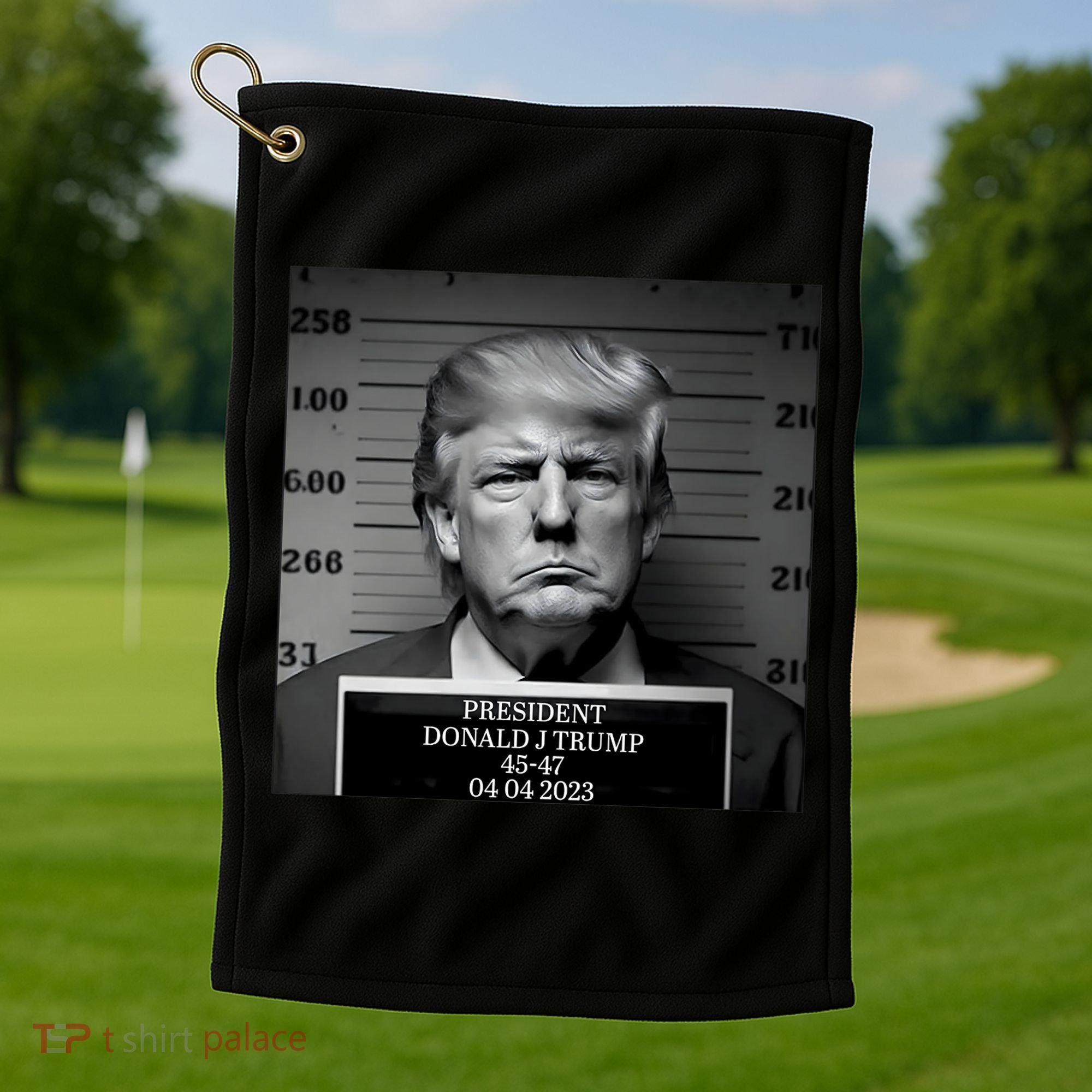 Trump Mug Shot Trump MugShot Golf Towel