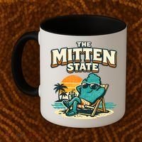 The Mitten State Funny Chillin Coffee Mug thumb 2
