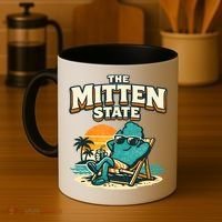 The Mitten State Funny Chillin Coffee Mug thumb 4
