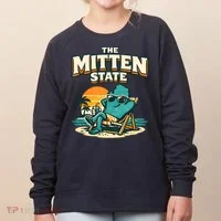 The Mitten State Funny Chillin Women's Sweatshirt thumb 0