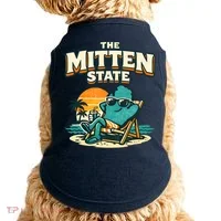 The Mitten State Funny Chillin Doggie Tank thumb 0