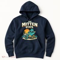 The Mitten State Funny Chillin Hoodie thumb 0