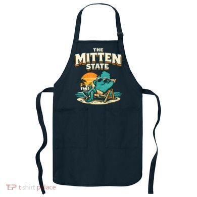 The Mitten State Funny Chillin Apron