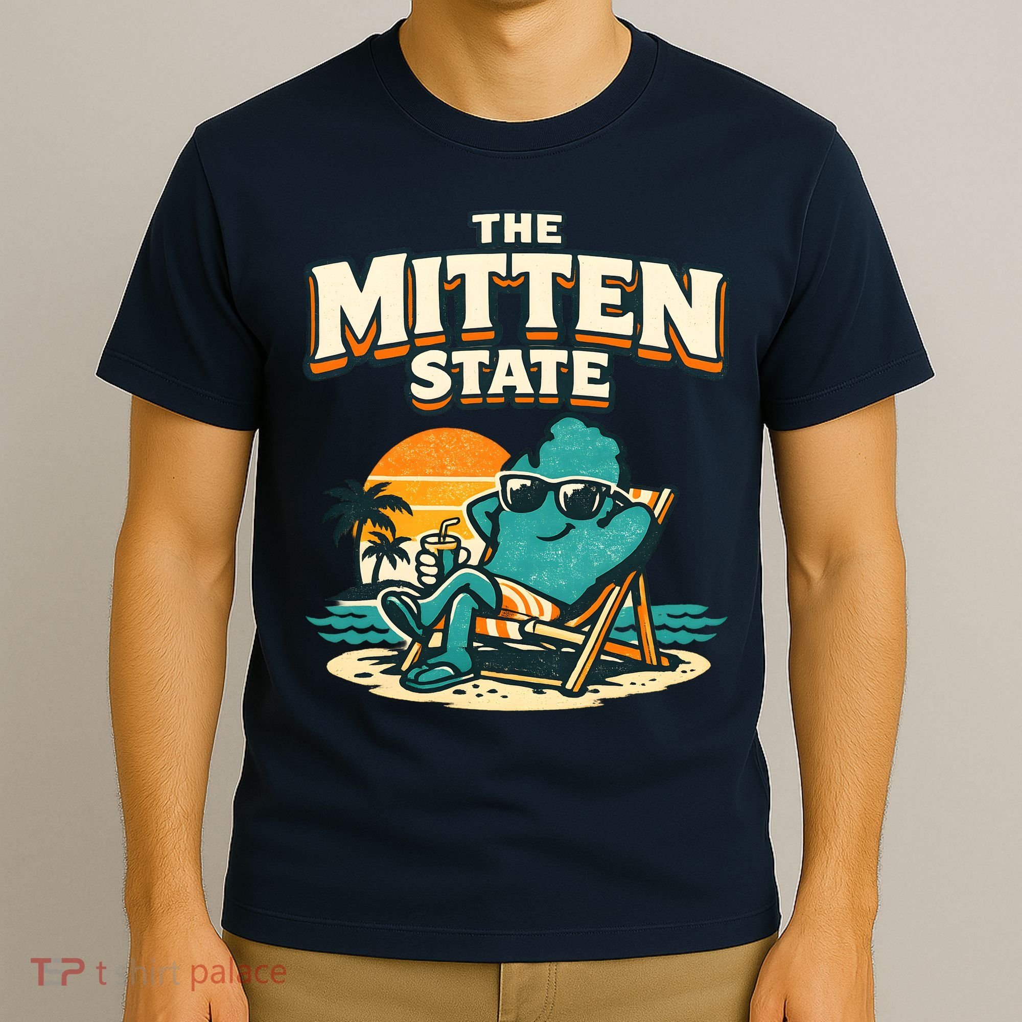 The Mitten State Funny Chillin T-Shirt