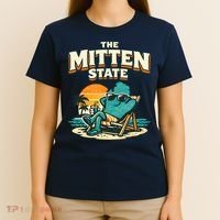The Mitten State Funny Chillin T-Shirt thumb 4