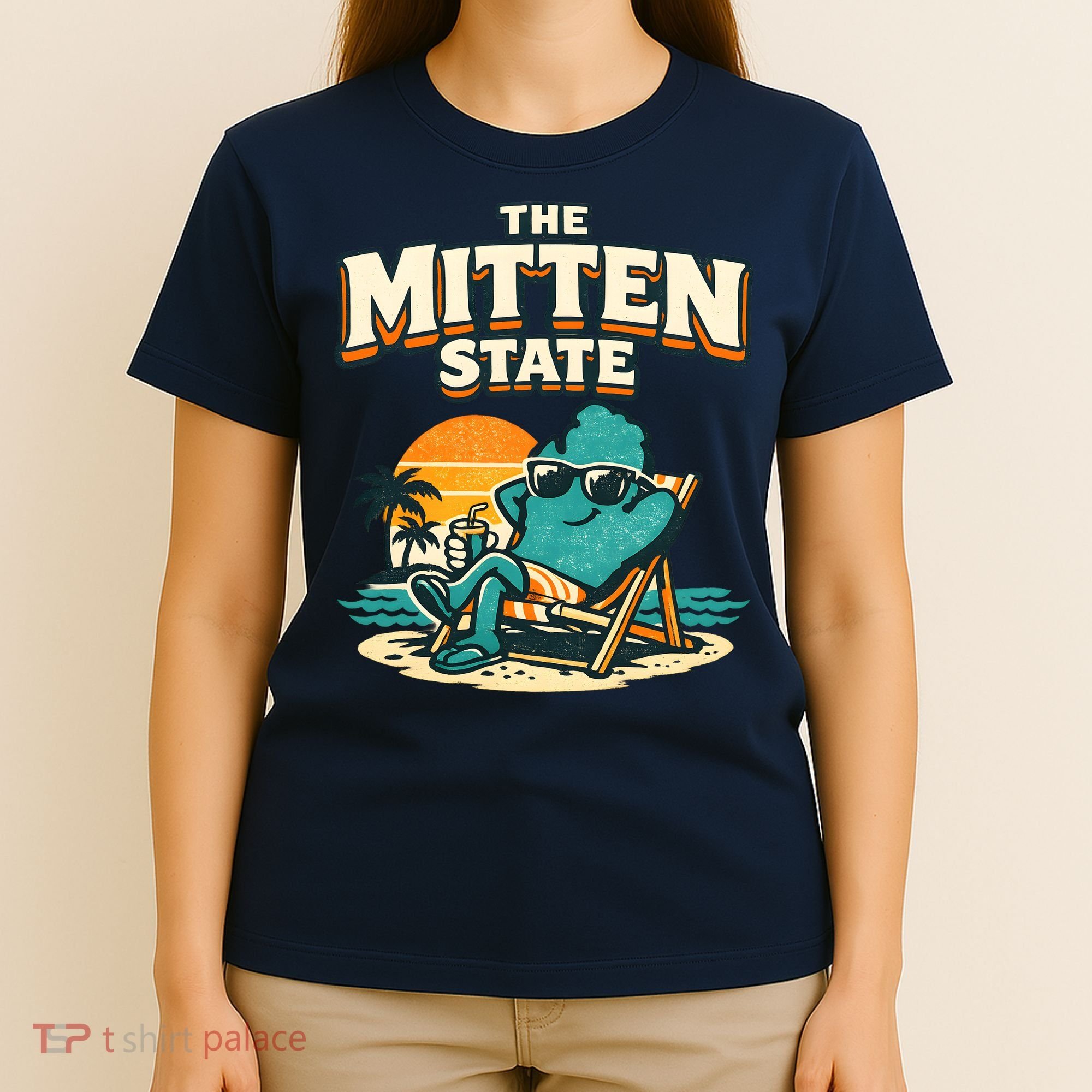 The Mitten State Funny Chillin T-Shirt