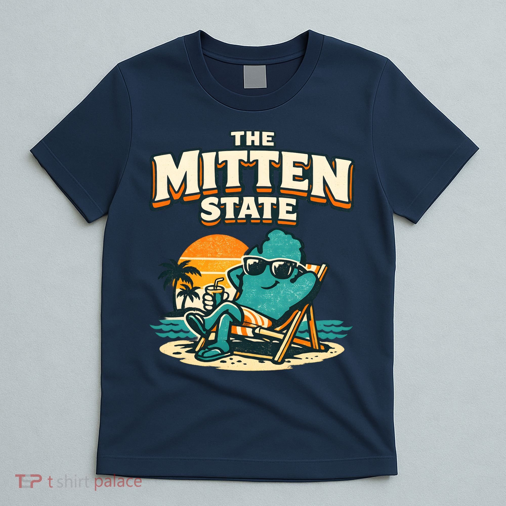 The Mitten State Funny Chillin T-Shirt