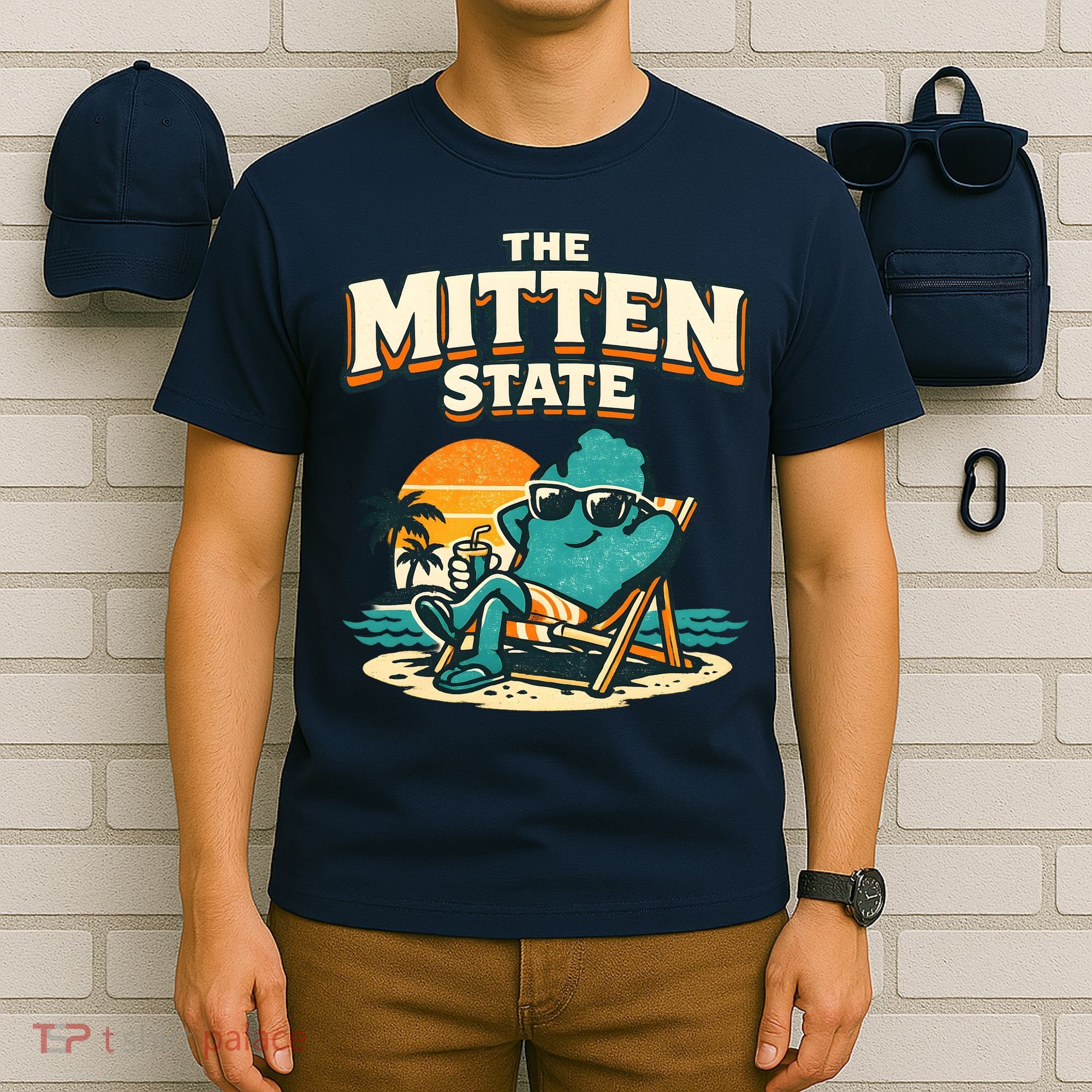 The Mitten State Funny Chillin T-Shirt