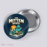 The Mitten State Funny Chillin Button thumb 0