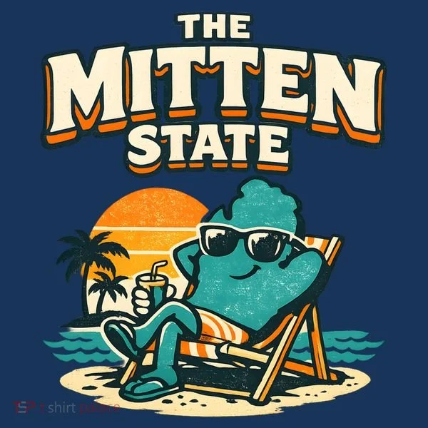 The Mitten State Funny Chillin Bucket Hat