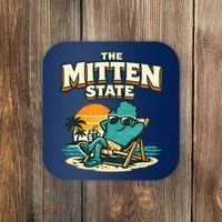 The Mitten State Funny Chillin Coaster thumb 0