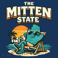 The Mitten State Funny Chillin Coaster thumb 2