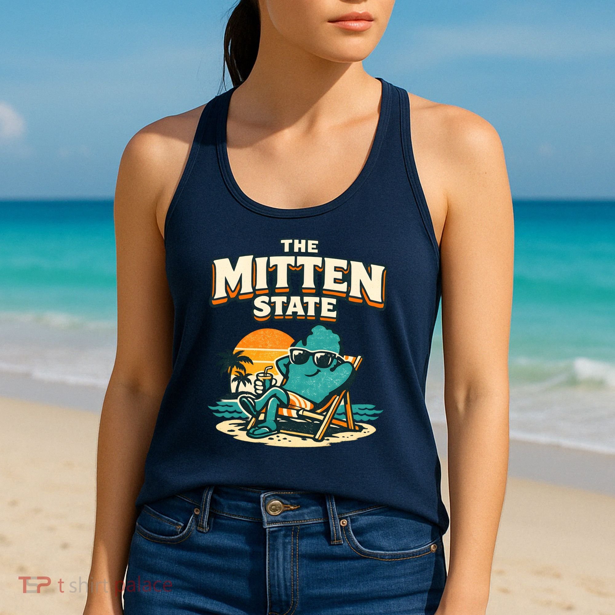 The Mitten State Funny Chillin Women's Tank Top