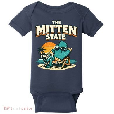 The Mitten State Funny Chillin Baby Bodysuit