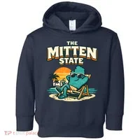 The Mitten State Funny Chillin Toddler Hoodie thumb 0