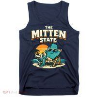 The Mitten State Funny Chillin Tank Top thumb 0