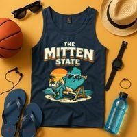 The Mitten State Funny Chillin Tank Top thumb 4