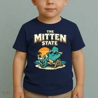 The Mitten State Funny Chillin Toddler T-Shirt thumb 2