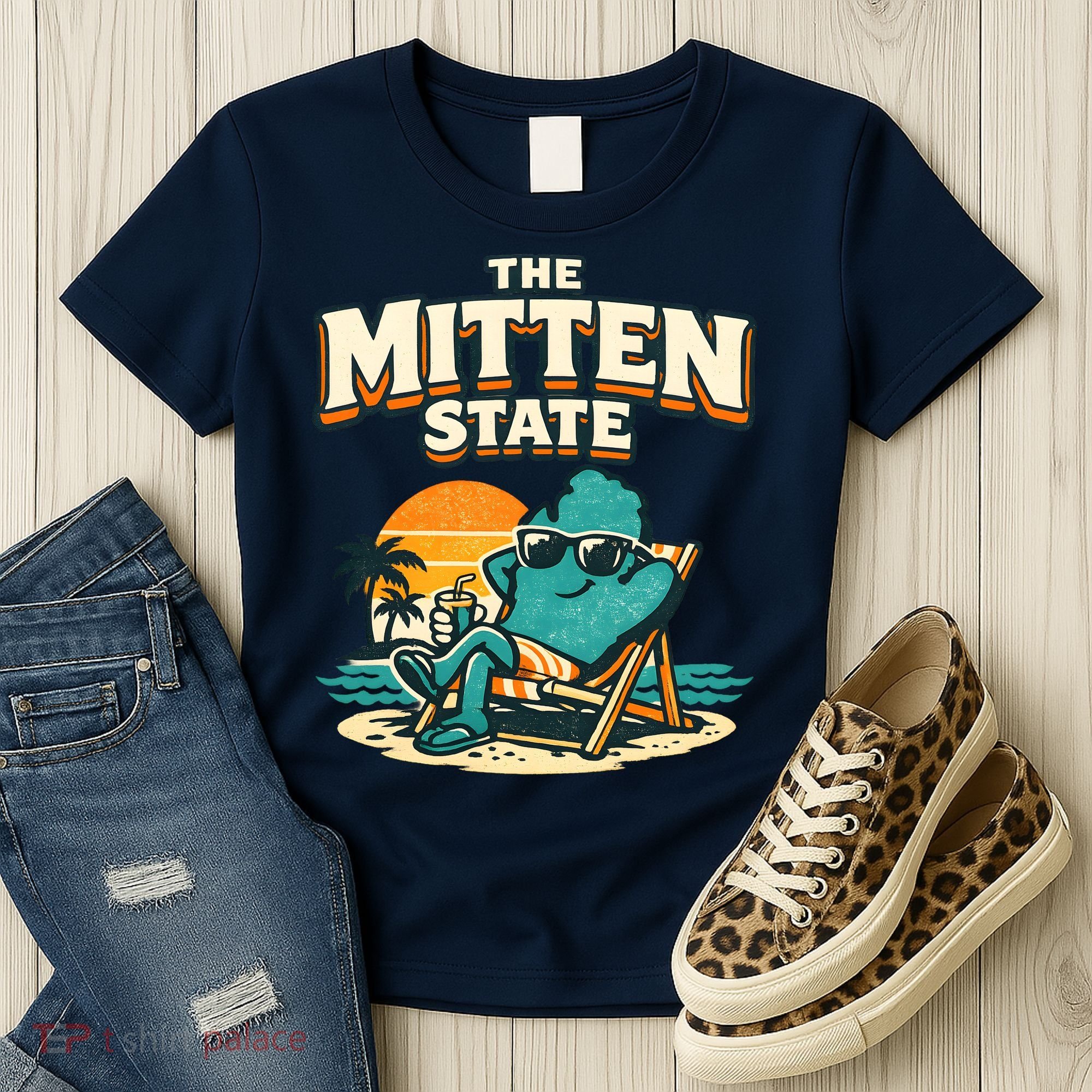 The Mitten State Funny Chillin Women's T-Shirt