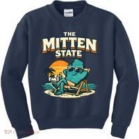 The Mitten State Funny Chillin Kids Sweatshirt thumb 0