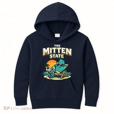 The Mitten State Funny Chillin Kids Hoodie