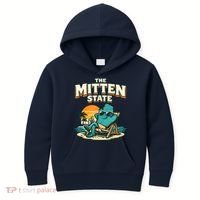 The Mitten State Funny Chillin Kids Hoodie thumb 0