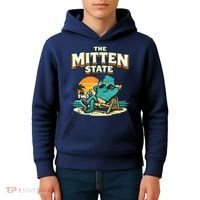 The Mitten State Funny Chillin Kids Hoodie thumb 4
