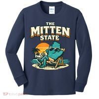 The Mitten State Funny Chillin Kids Long Sleeve Shirt thumb 0