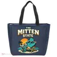 The Mitten State Funny Chillin Tote Bag thumb 0