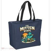 The Mitten State Funny Chillin Tote Bag thumb 2