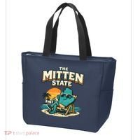 The Mitten State Funny Chillin Tote Bag thumb 3