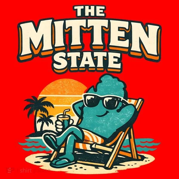 The Mitten State Funny Chillin Santa Hat