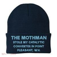 The Mothman Stole My Catalytic Converter In Point Pleasant Beanie thumb 0