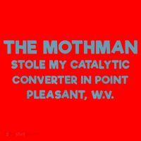 The Mothman Stole My Catalytic Converter In Point Pleasant Santa Hat thumb 1