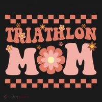 Triathlon Mom Swim Bike Run Triathlete Mama Gift Cute Gift Pajama Set thumb 2