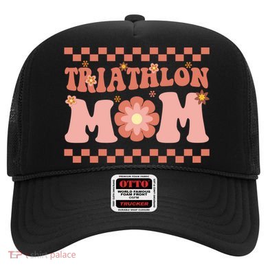 Triathlon Mom Swim Bike Run Triathlete Mama Gift Cute Gift Hat