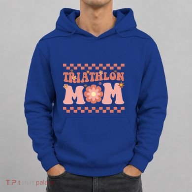 Triathlon Mom Swim Bike Run Triathlete Mama Gift Cute Gift Hoodie