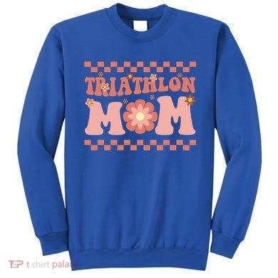 Triathlon Mom Swim Bike Run Triathlete Mama Gift Cute Gift Sweatshirt