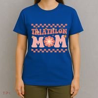 Triathlon Mom Swim Bike Run Triathlete Mama Gift Cute Gift T-Shirt thumb 4