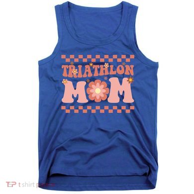 Triathlon Mom Swim Bike Run Triathlete Mama Gift Cute Gift Tank Top