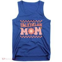 Triathlon Mom Swim Bike Run Triathlete Mama Gift Cute Gift Tank Top thumb 0